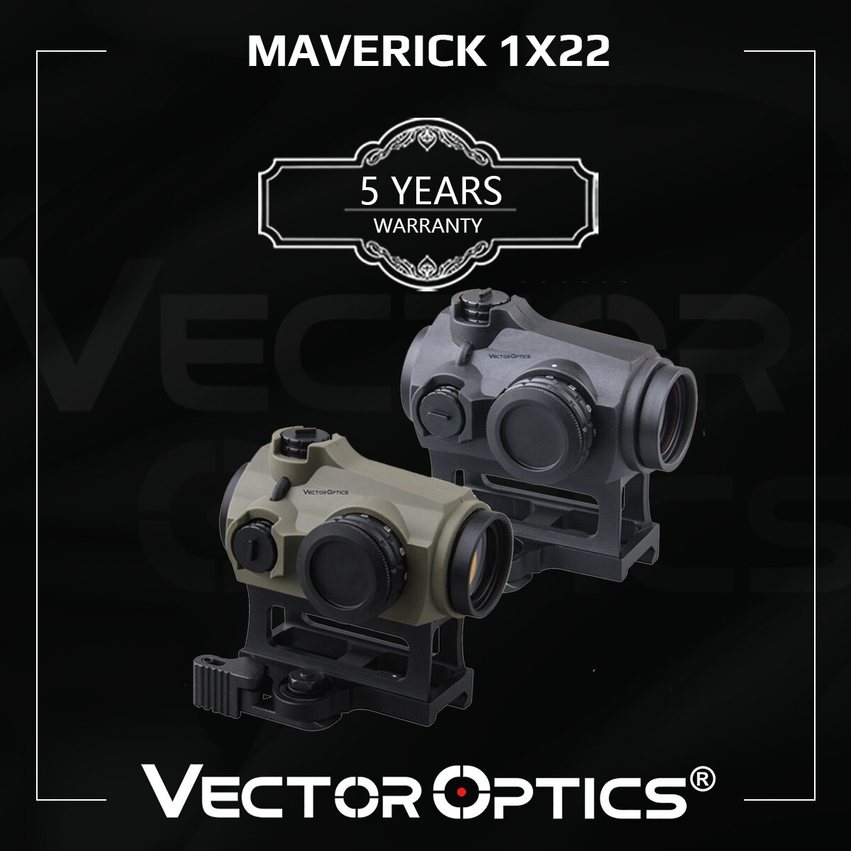 Original VECTOR OPTICS MAVERICK 1×22 Gen 3 MIL SCRD-38