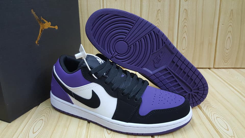 purple black sneakers