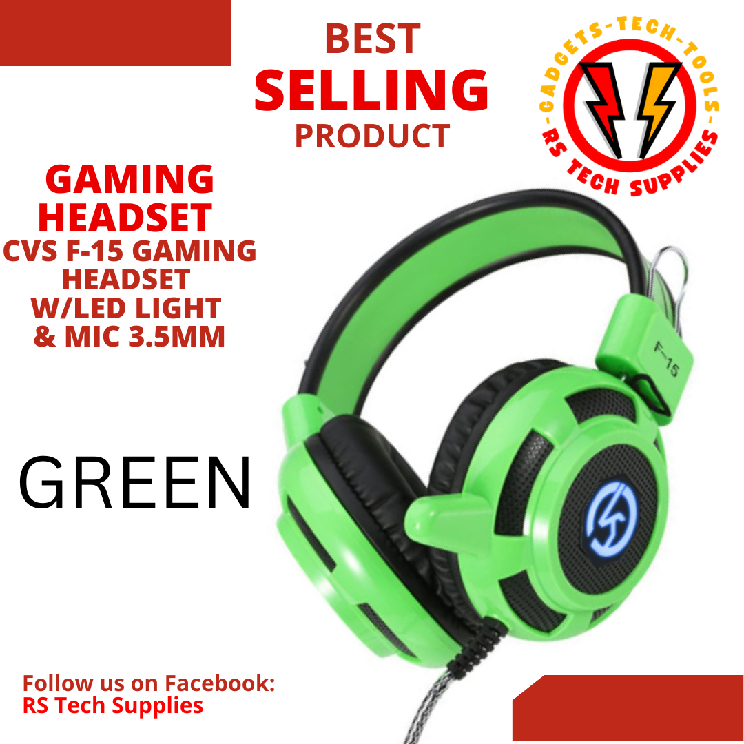 GAMING HEADSET CVS F15 W/ LED LIGHT & MIC Lazada PH