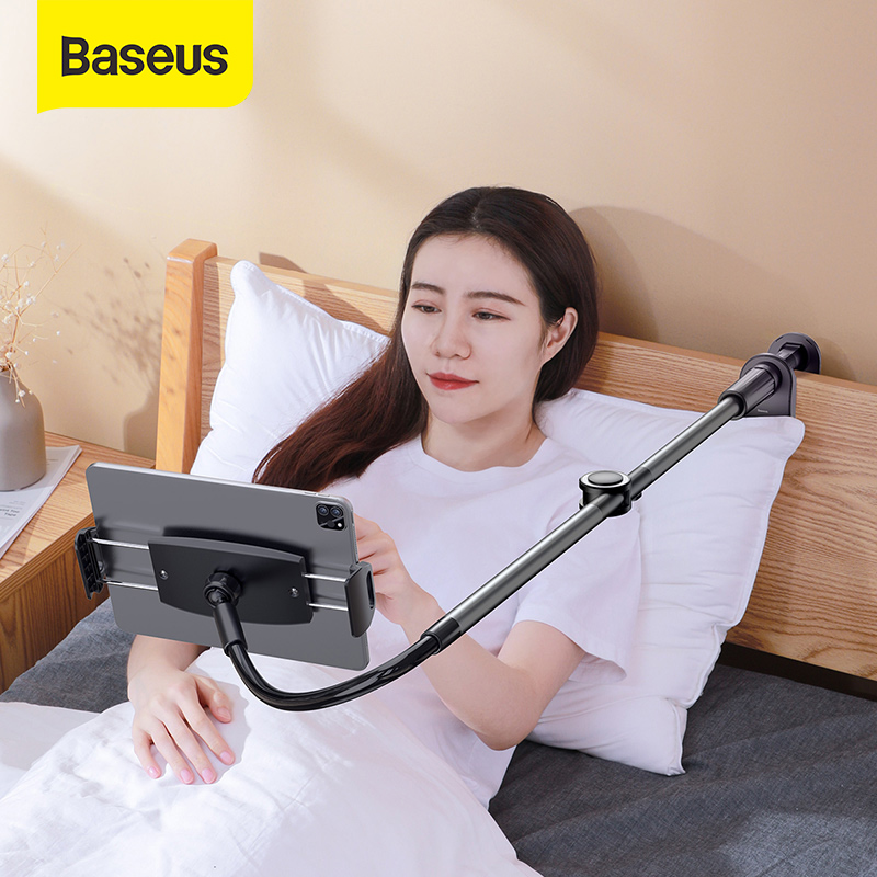 Baseus Phone Holder Pad Holder iPhone12 Holder Home Office Desktop Bed Clip Holder Long Arm Flexible Mobile Phone Stand Holder Table Clamp Bracket for iphone11 XS ipad Xiaomi Pad Samsung HuaWei Vivo 4.7-12.96 inch iphone ipad