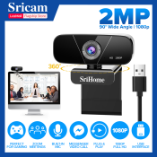 SRICAM SriHome Full HD Webcam with Built-in Microphone