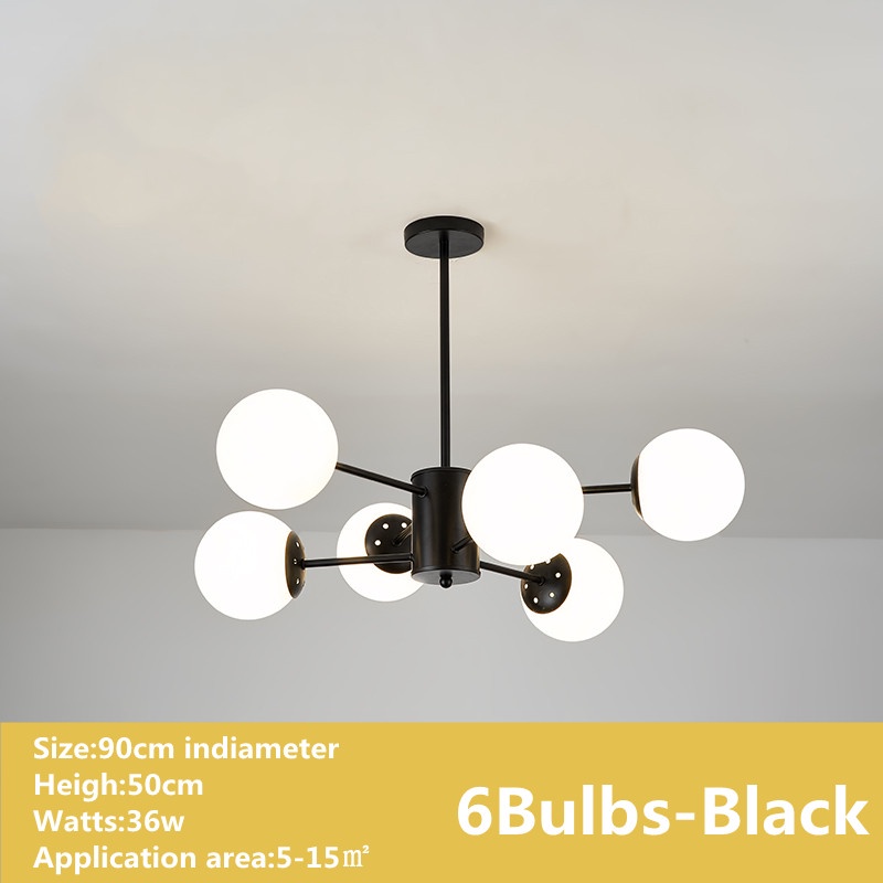 【Legit】LED Nordic Tricolor Chandelier Ceiling Light Pendant Lamps for