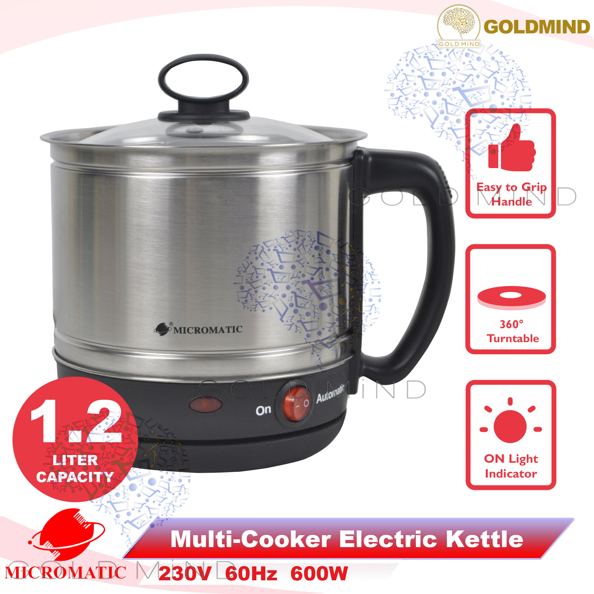 Micromatic MultiCooker Electric Kettle 1.2L 600 watts Lazada PH