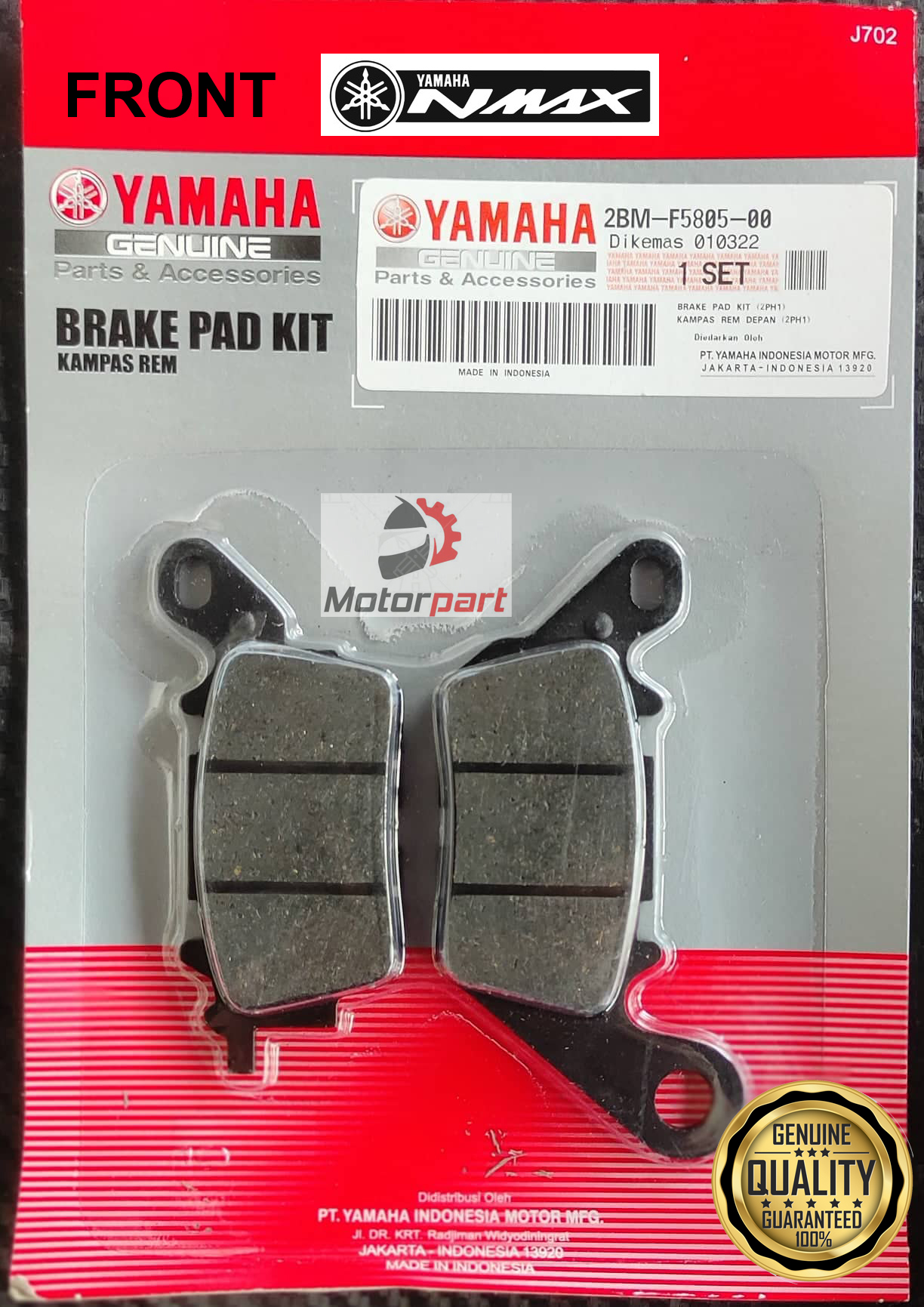 NMAX BRAKE PAD FRONT AND REAR FOR V1 V2 Lazada PH
