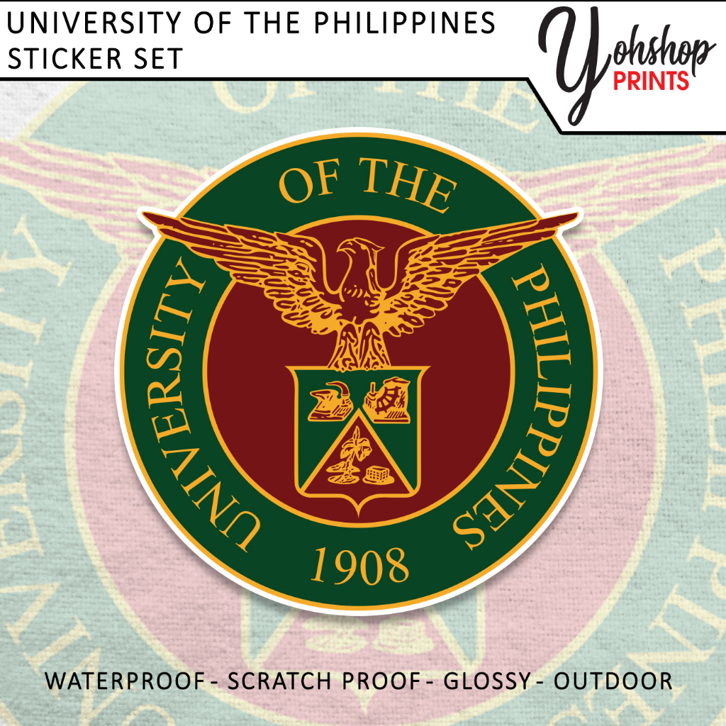 University Logos Car Decal University Logo University of the Philippines Logo Stickers UP