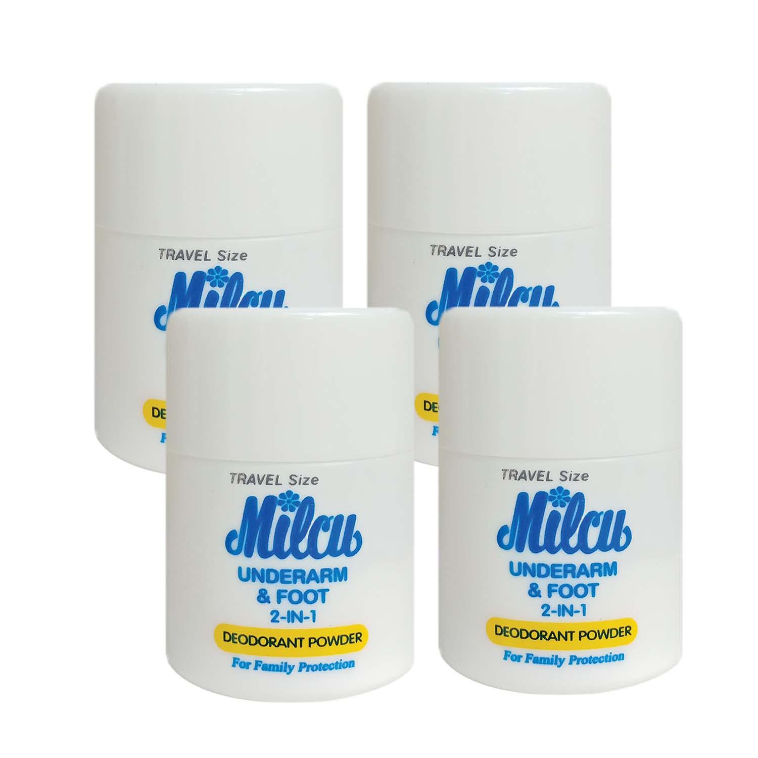 Milcu Deodorant Powder 25G TRAVEL PACK (Set of 4) Lazada PH