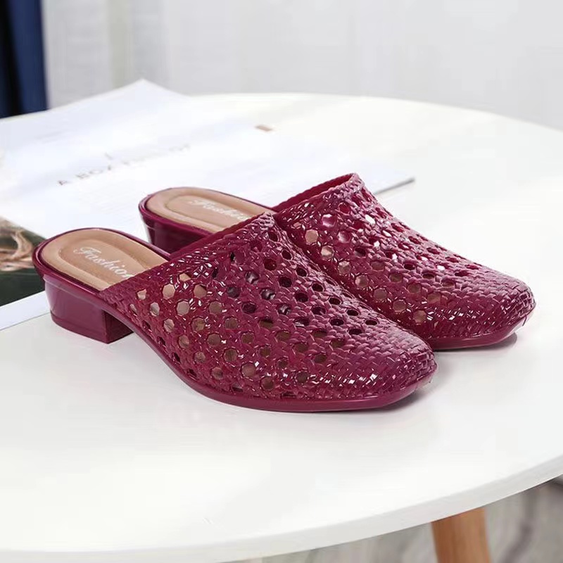 Vofox Korean fashion footwear Korean rubber High 35cm Heels Sandals for women Lazada PH