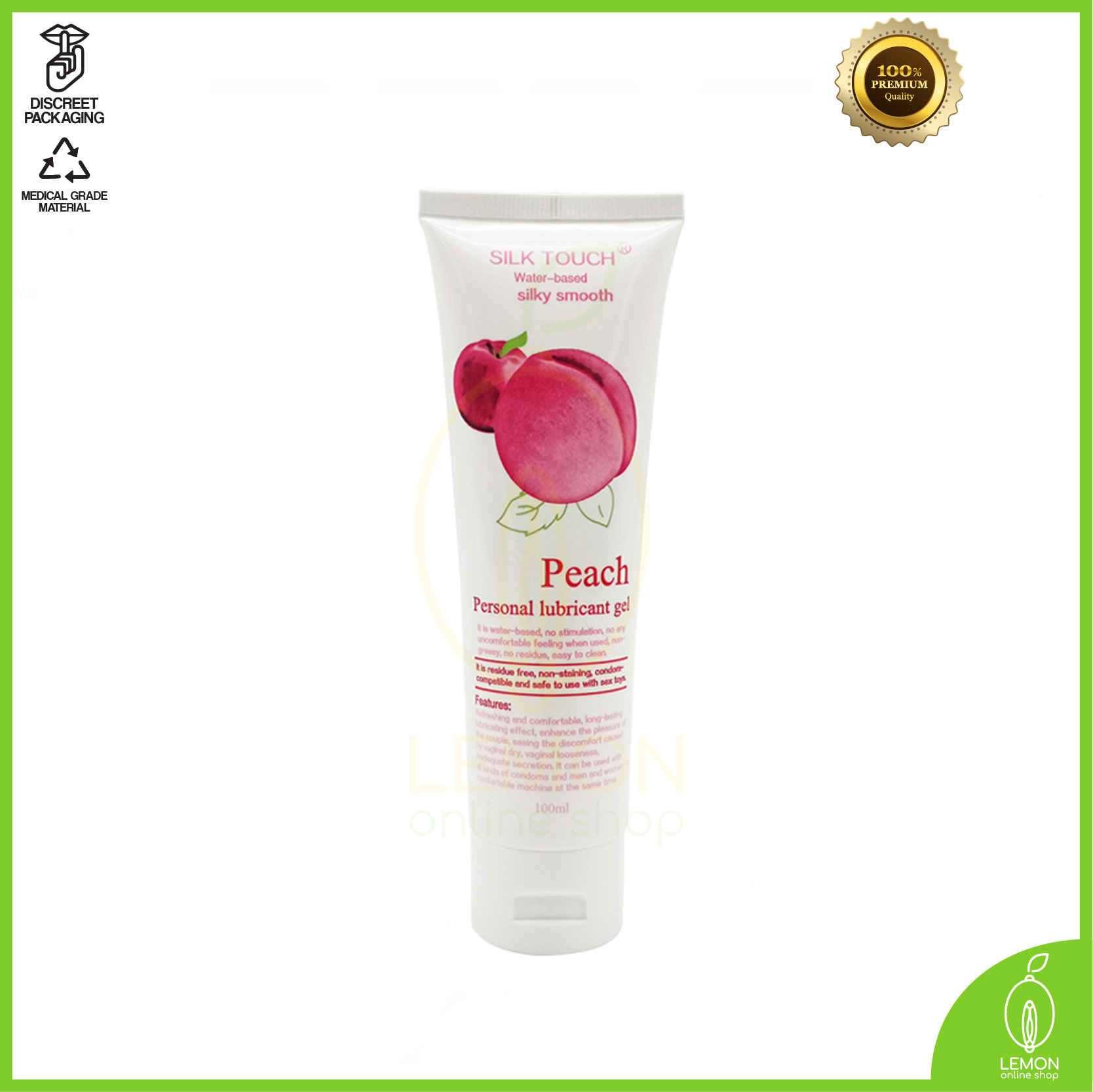 where to buy non lubricated condoms COD!Silk Touch Water-Based Peach Flavored Lubricant Gel AL0008-2  LemonOnlineShop