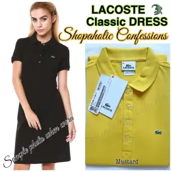 lacoste yellow dress
