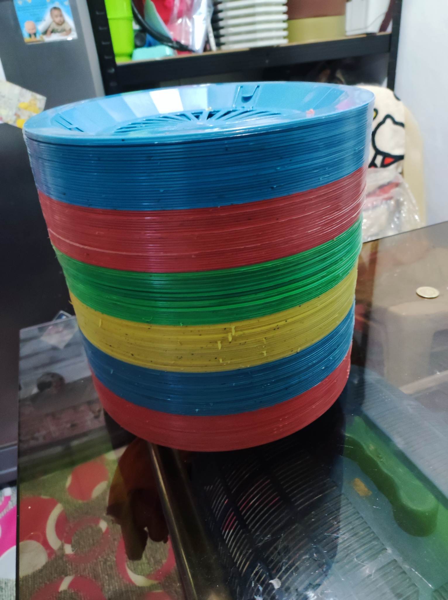 12pcs COLORFUL plastic PAPER PLATE HOLDER plates Lazada PH