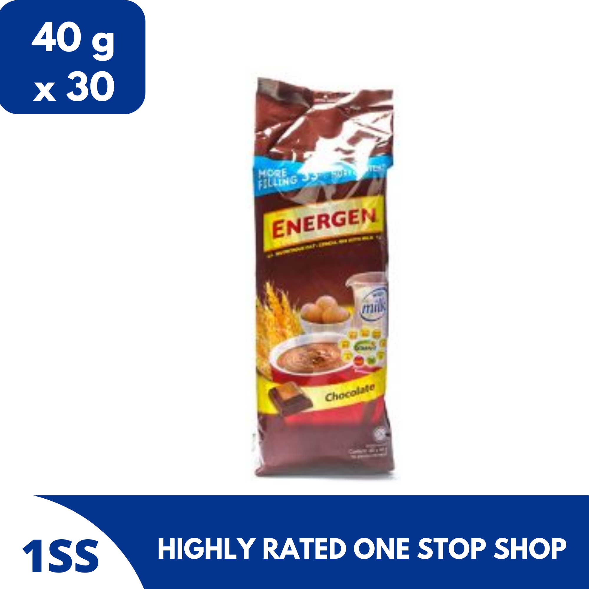 Energen Cereal Drink Chocolate, 40g x 30pcs Lazada PH