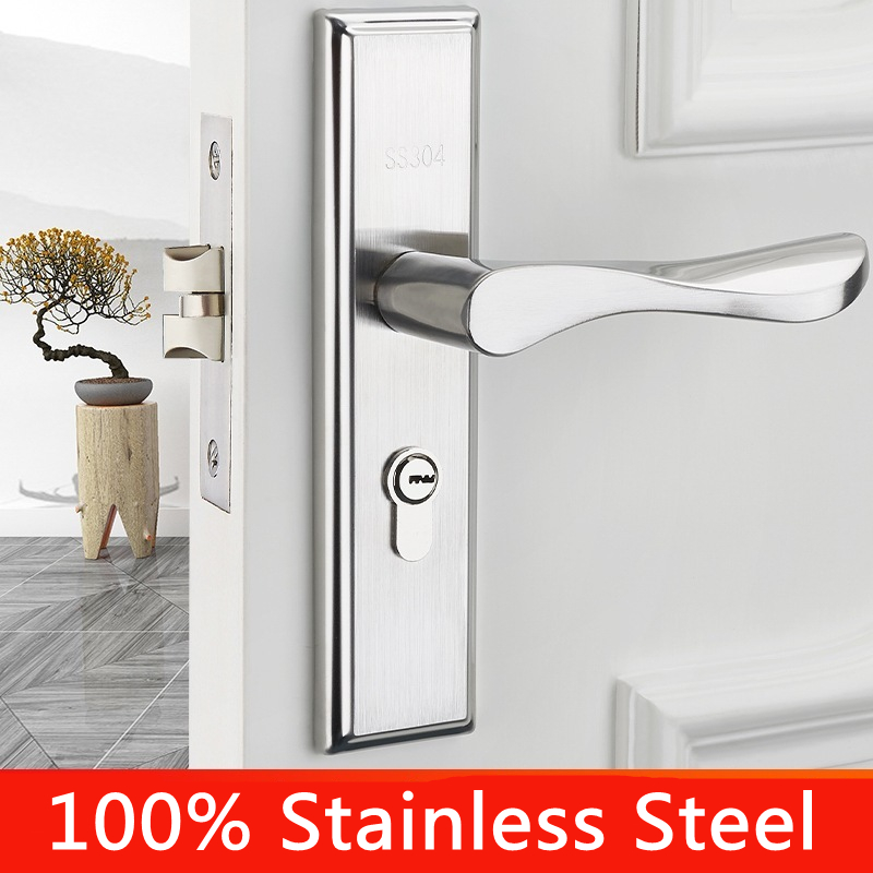 100 Stainless Steel Door Lock Home Room Door Lock Doorknob (COD) Door