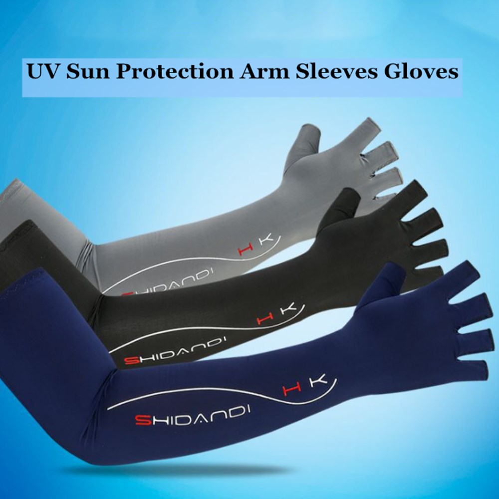 YINSH 1คู่ผู้ชายผู้หญิงแขนเสื้อทำงานกลางแจ้งกีฬาฤดูร้อนป้องกัน UV จากแสงแดดแขนถุงมือ Anti-Slip