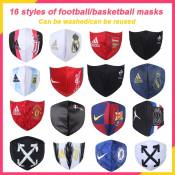 Iprt Football/basketball Cover Cycling Equipment Multiple Face Cover Football Accessories Various Club Designs