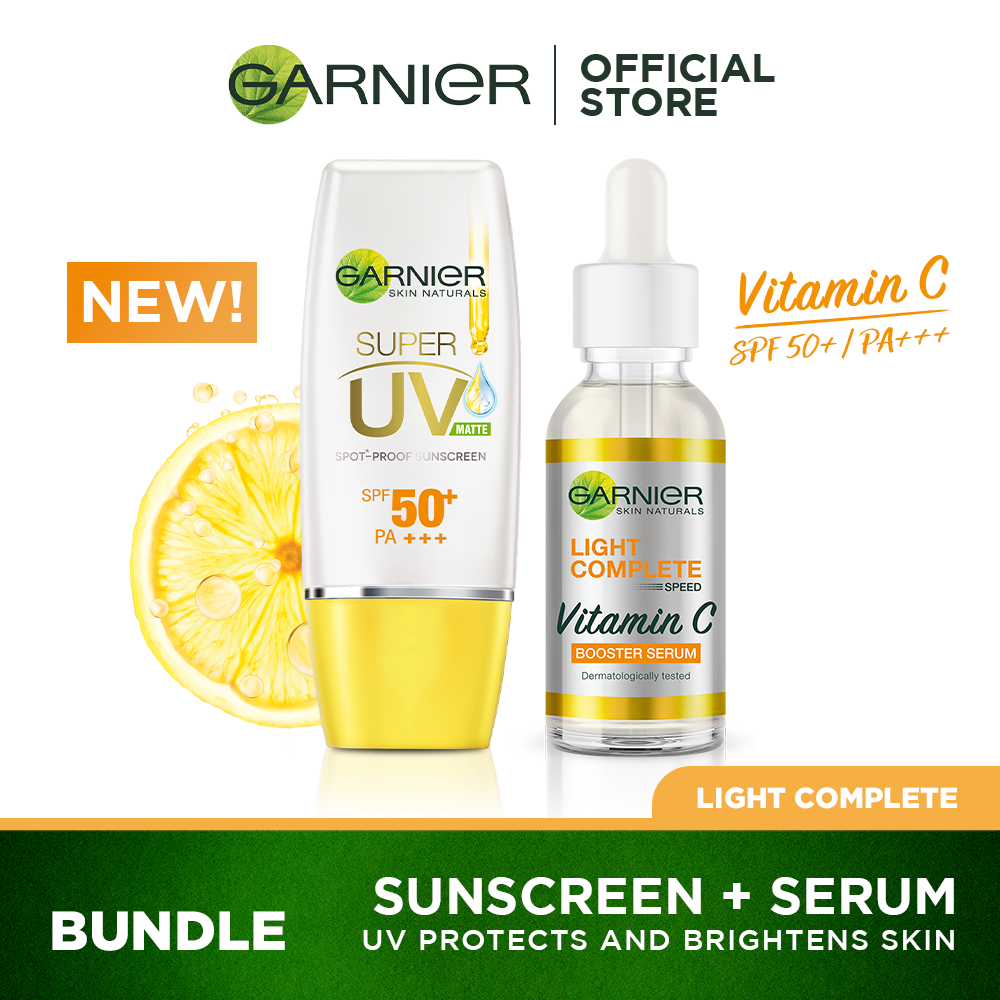 garnier sunscreen vitamin c