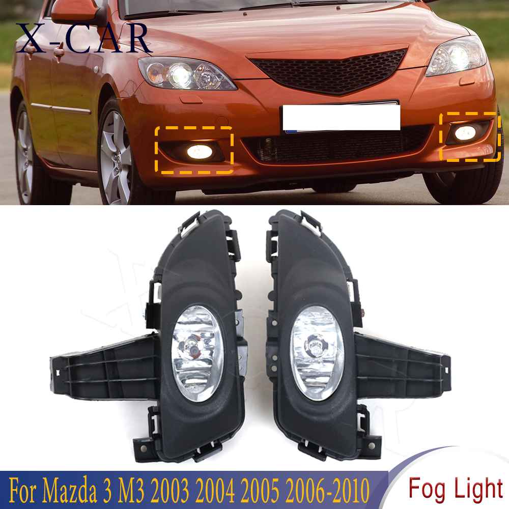 XCAR Car Front Bumper Fog Light Fog Lamp AntiFog Light For Mazda 3 M3