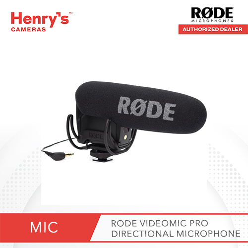RODE VIDEOMIC PRO COMPACT DIRECTIONAL ONCAMERA MICROPHONE WITH RYCOTE