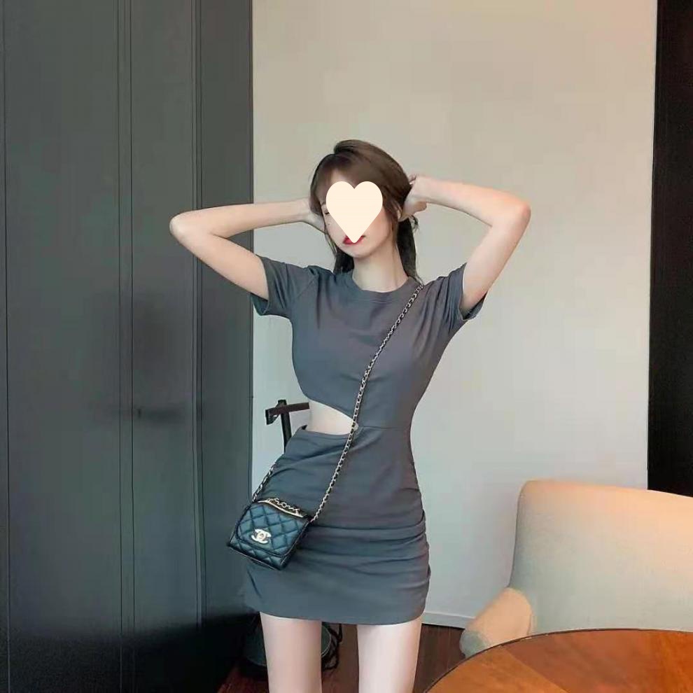 Slim Short Sleeve Dress Women's Summer Dress