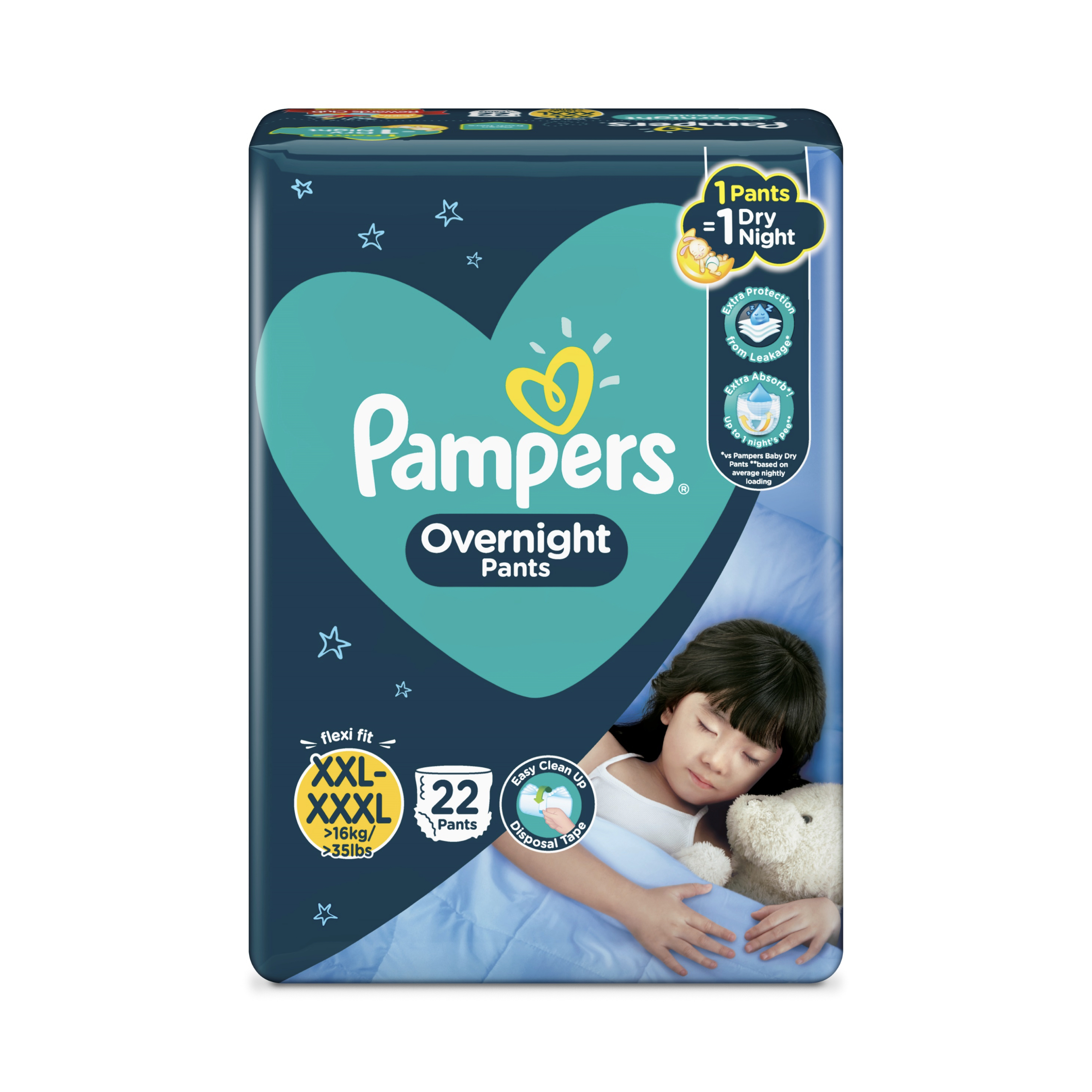 Pampers Overnight Diaper Pants XXL up to XXXL 22s