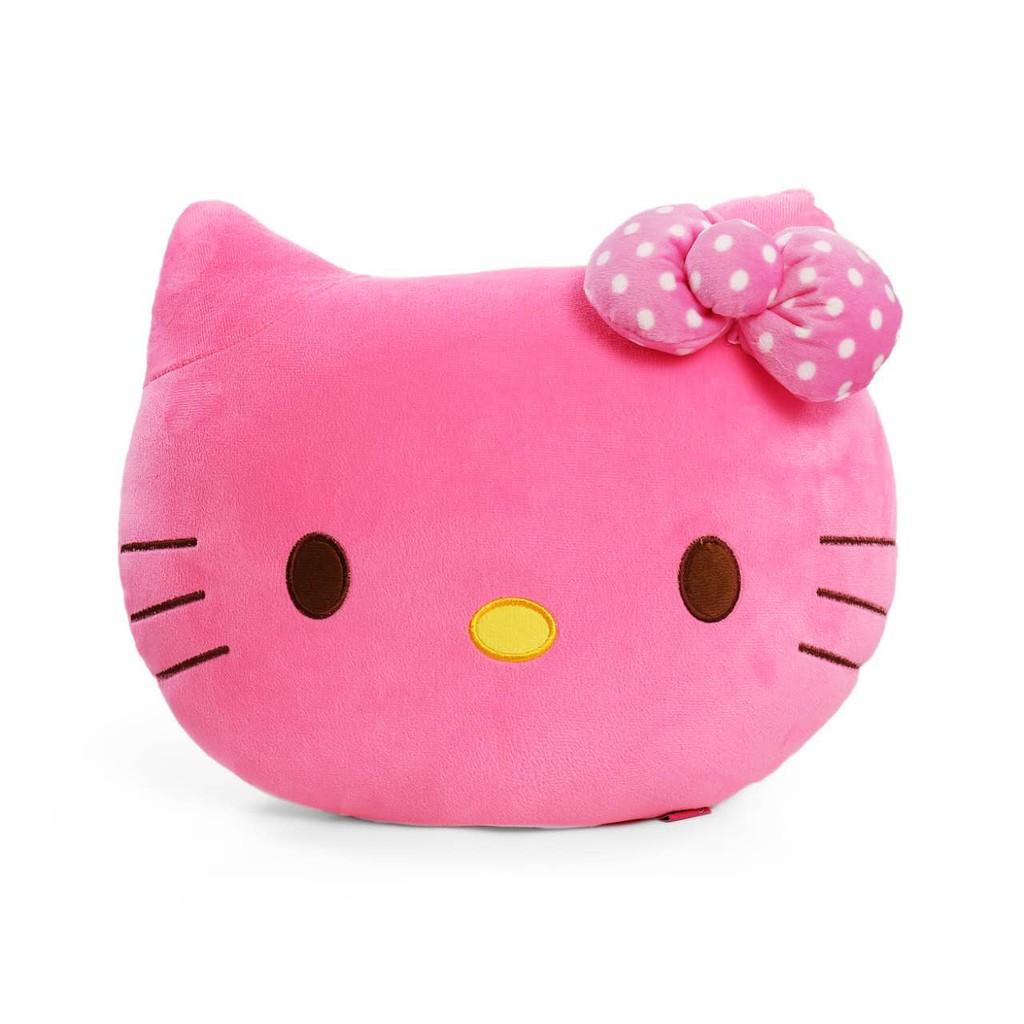 hello kitty face pillow