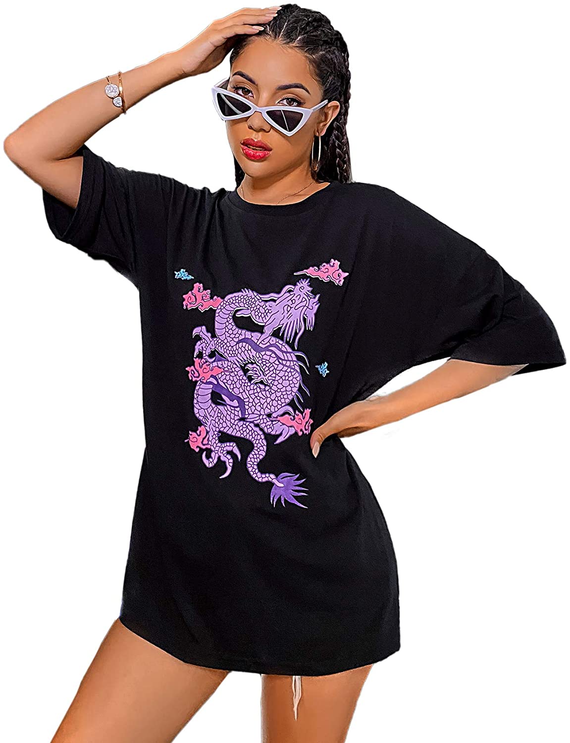 Half Sleeve T Shirt Tunic Tops 