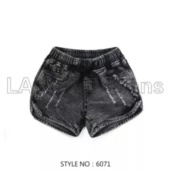 dark grey jean shorts