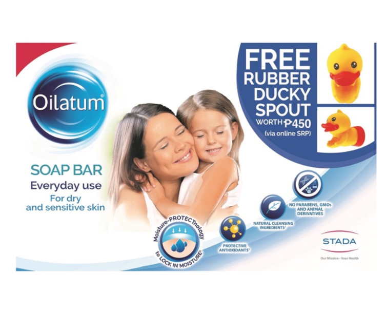 OILATUM Bar Soap 100g x 2 with FREE Rubber Ducky Spout Promo Pack