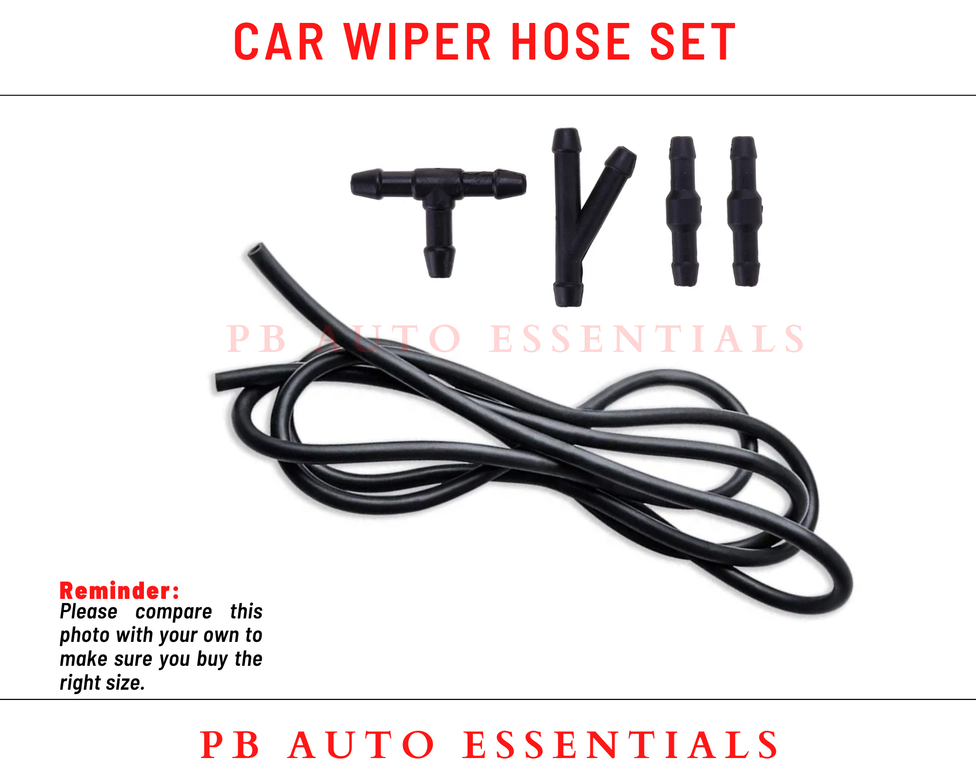 HIGH QUALITY Universal Car Wiper Hose Replacement kit Lazada PH