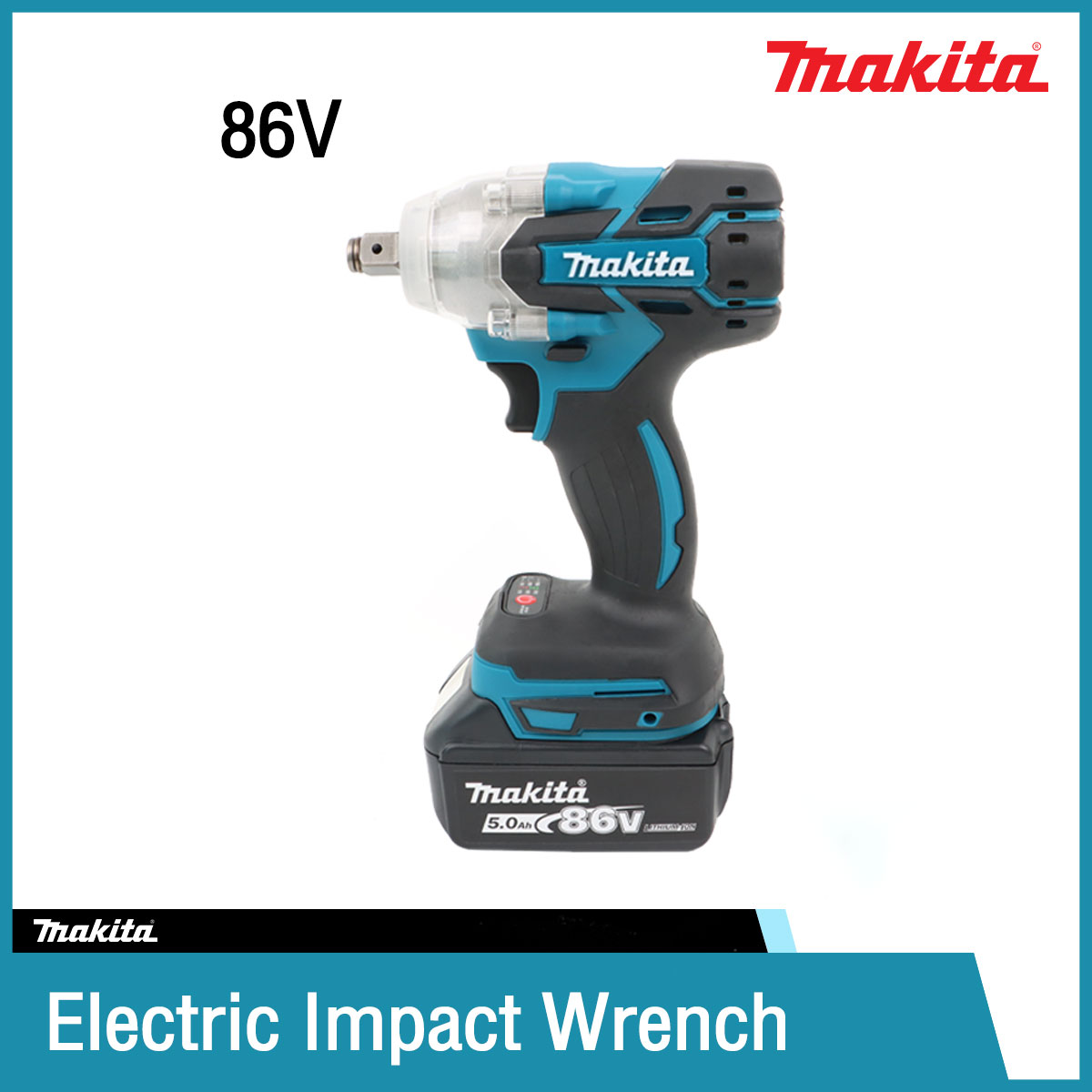 MAKITA Brushless Electric Impact Wrench 86V Cordless 2 Liion Batteries