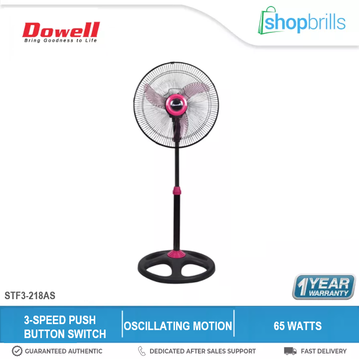 Dowell STF3218AS 16" Electric Fan Stand Fan Reliable Motor Lazada PH