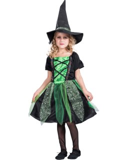 Cô gái phù thủy nhỏ lễ hội hóa trang trẻ em Halloween cosplay váy thumbnail