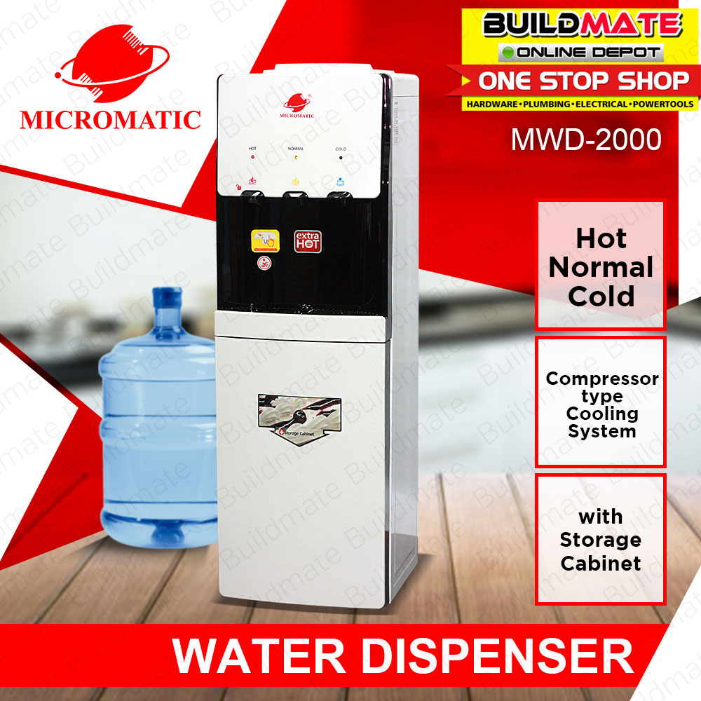 MICROMATIC Water Dispenser with Compressor Hot and Cold MWD2000