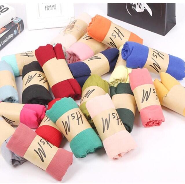 Multi Purpose Color Plain Shawl (50x175cm) 