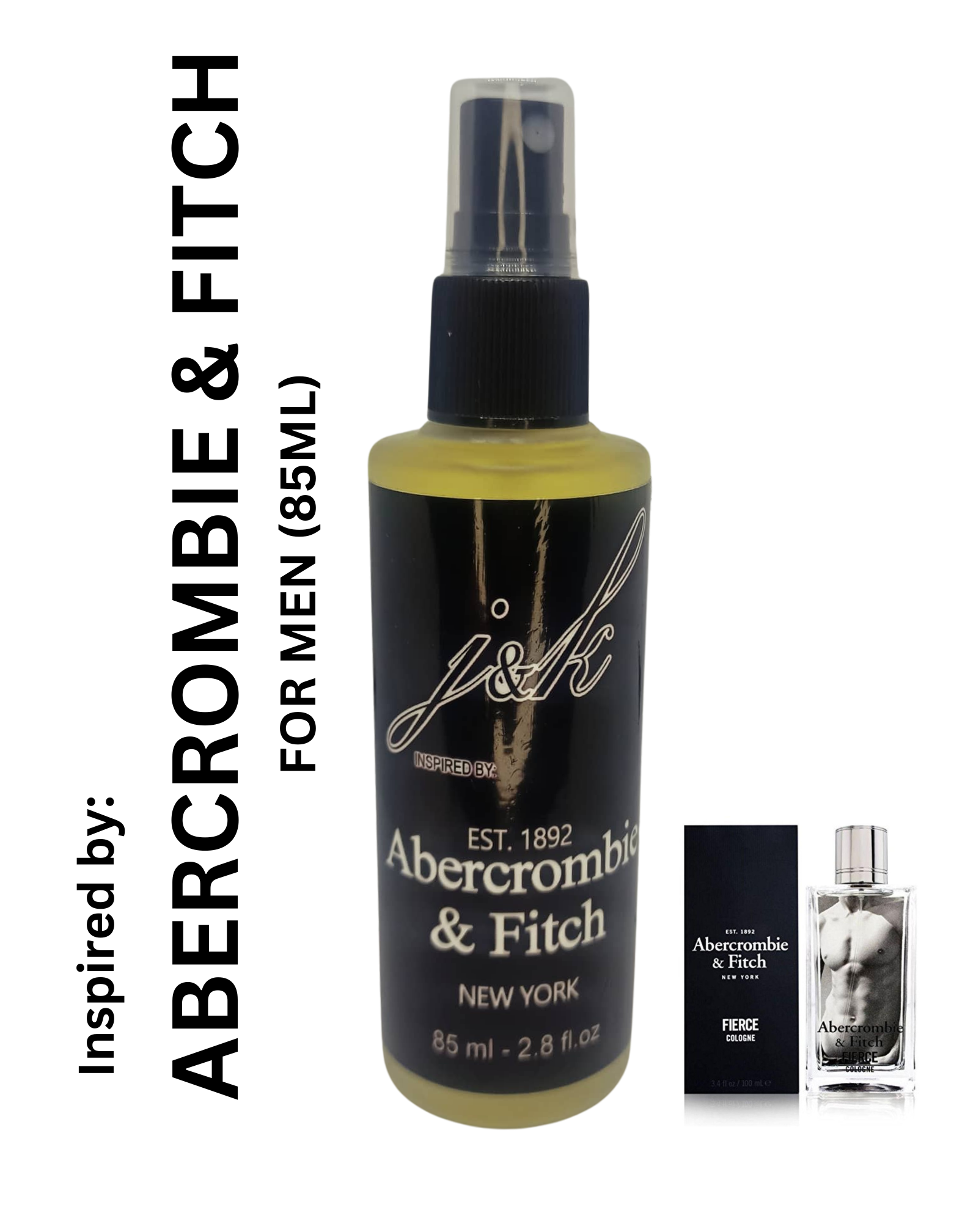 Abercrombie and Fitch Perfume J&K Inspired Oil Based Perfume for Men