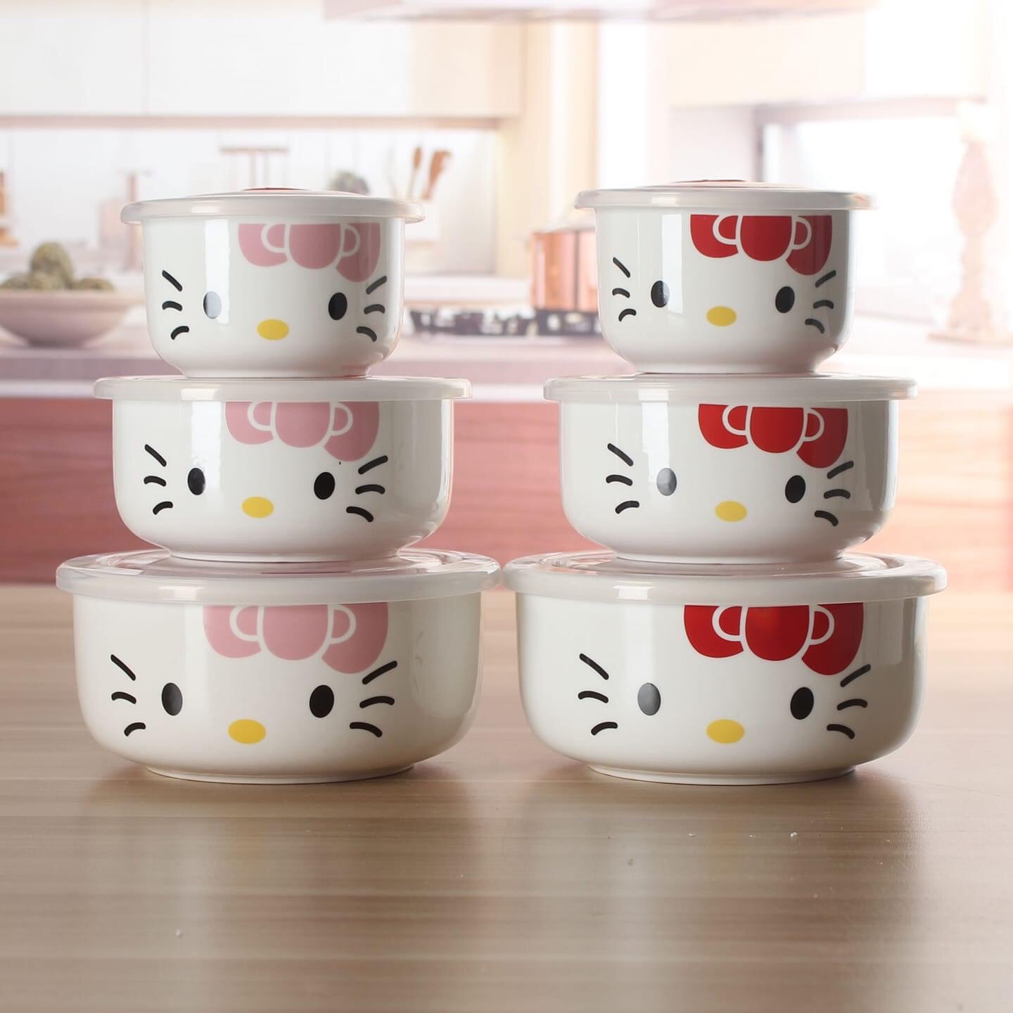 hello kitty ceramic bowl with lid