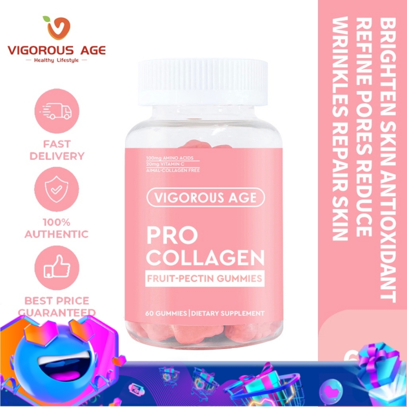 Vigorous Age Collagen Gummies Whitening Vitamin Gummies With Vitamin C 