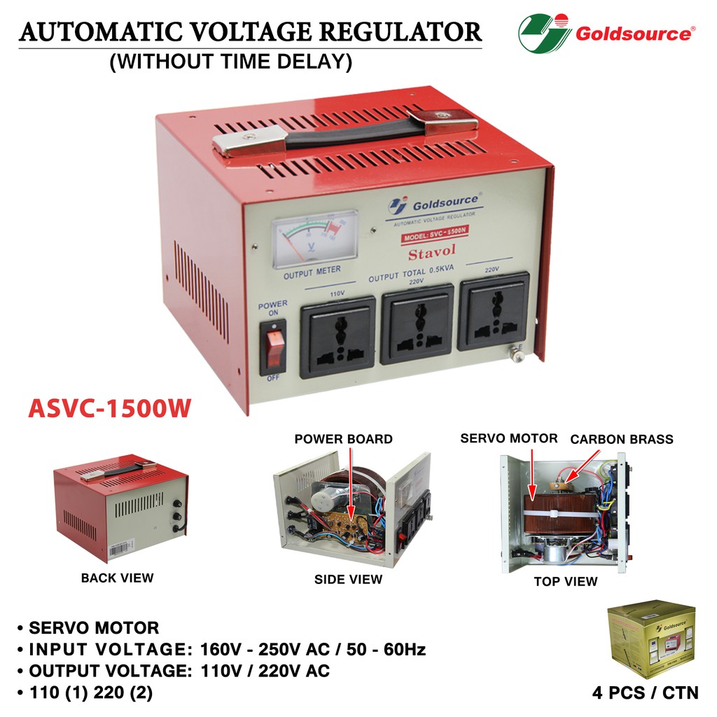 Goldsource Automatic Voltage Regulator (AVR) without Time Delay ASVC