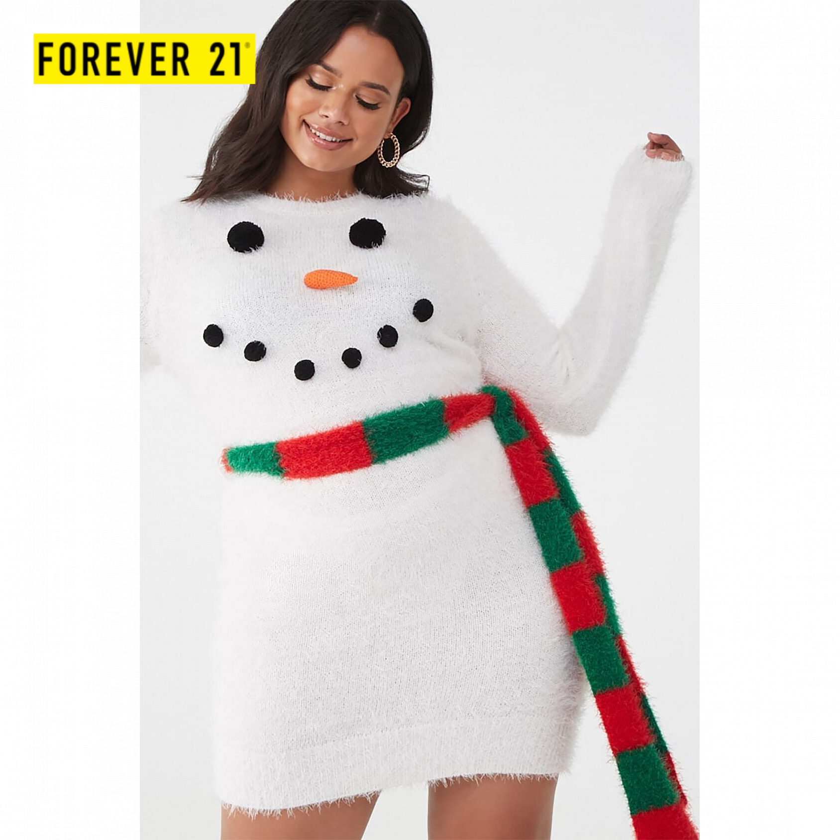 Forever 21 Plus Size Snowman Sweater 