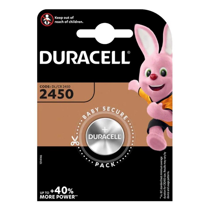 Duracell 2450 CR2450 DL2450 (1pc) 3v Lithium Button Cell Battery in
