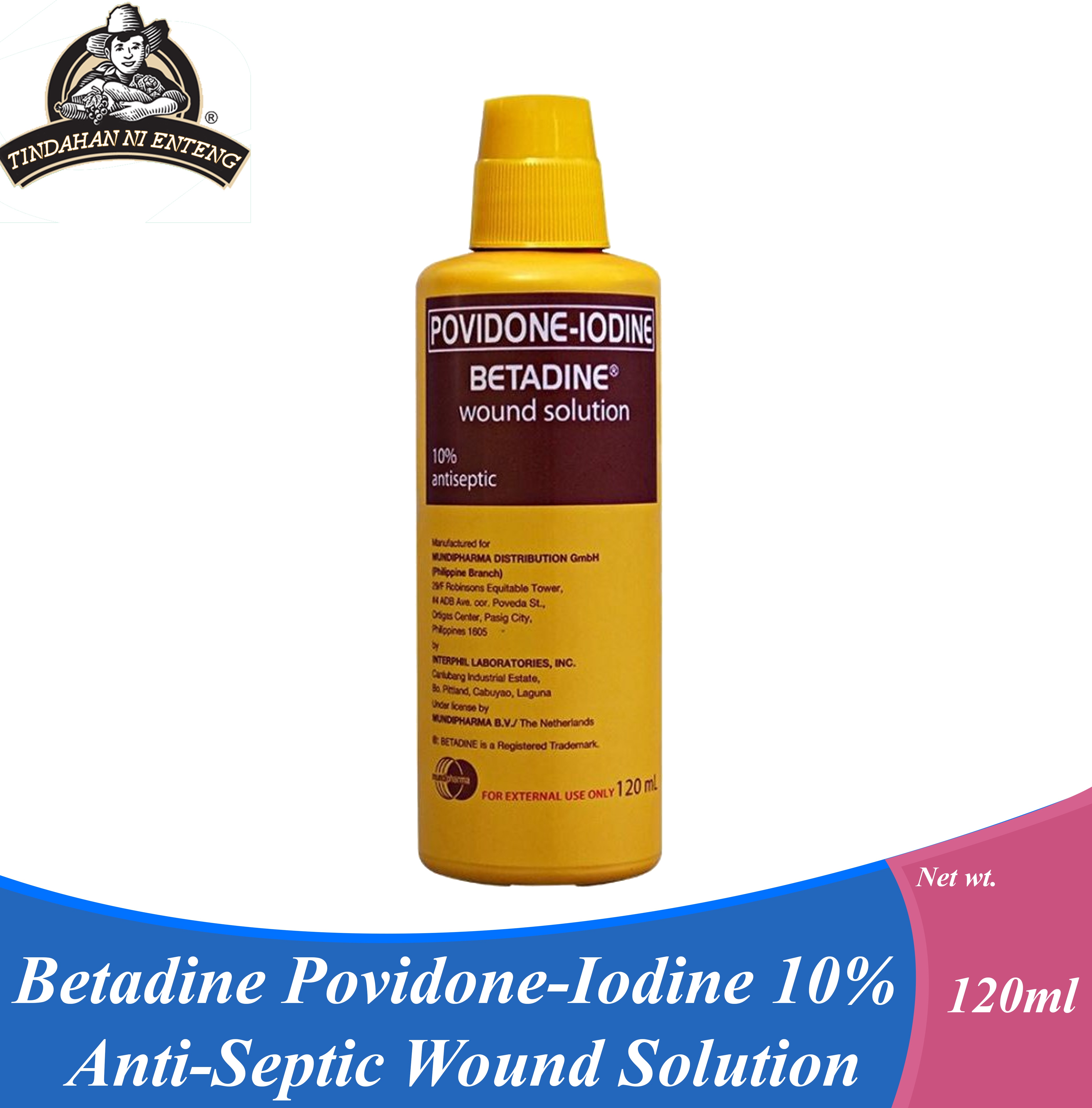 Betadine Povidone-Iodine 10% Anti-Septic Wound Solution 120ML