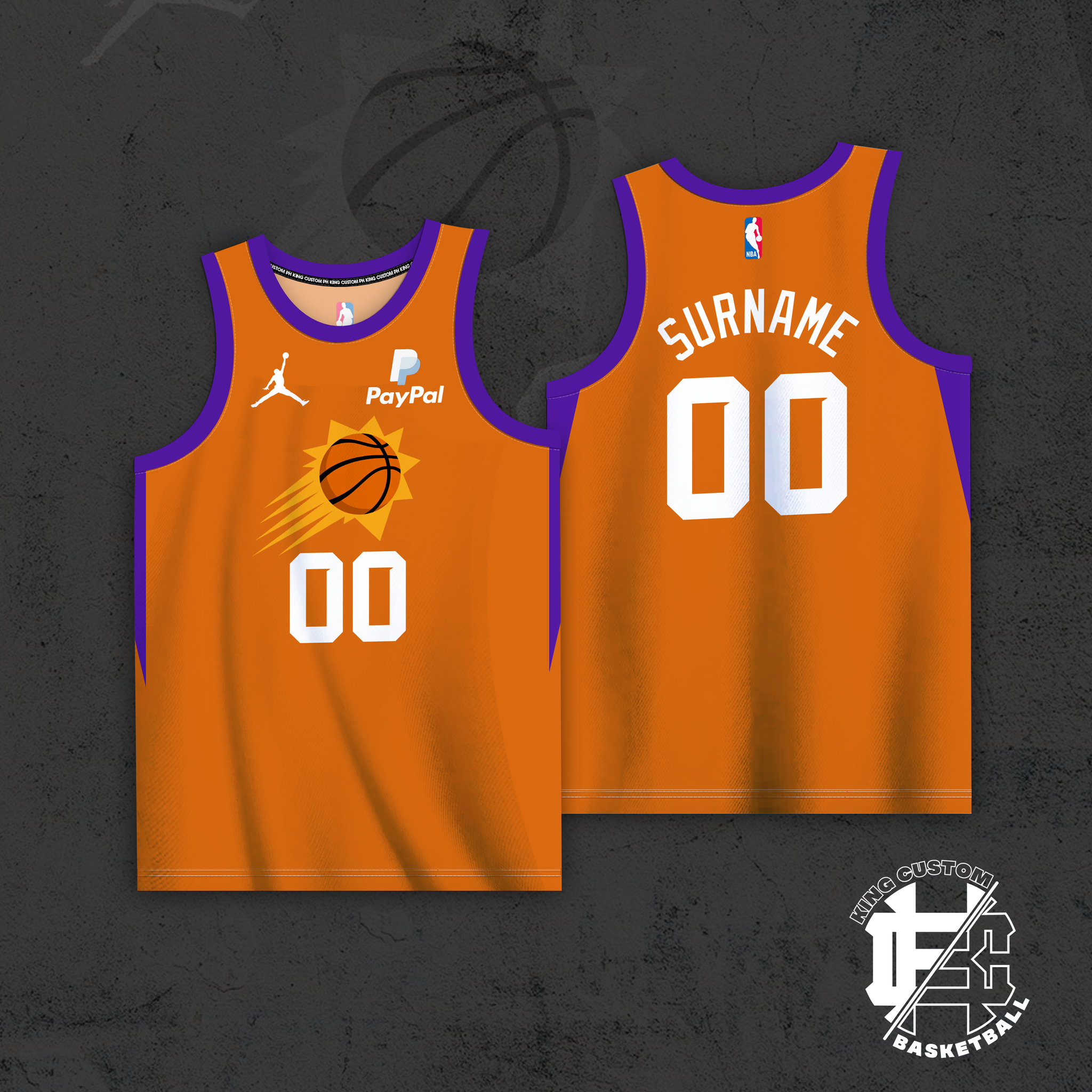 PHOENIX SUNS HG FULL SUBLIMATION JERSEY 😍 Click Yellow Basket To