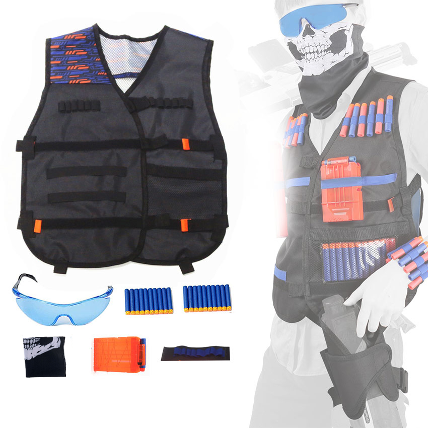 Tactical Vest Jacket Set Elite Set, Nerfe Vest, Tactical Vest, Nerf  Accessories Set Kids Tactical Ve