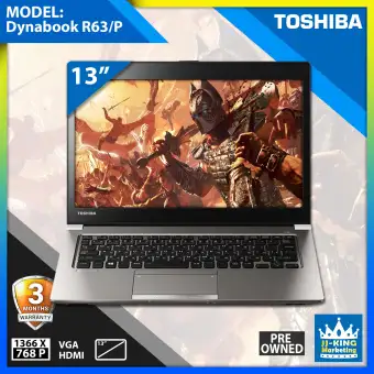 Laptop Toshiba Dynabook R63 P Silver Notebook Intel Core I5 5300 5th Gen 4gb Ram 128gb Ssd 3months Warranty Free Pounch Bag Lazada Ph