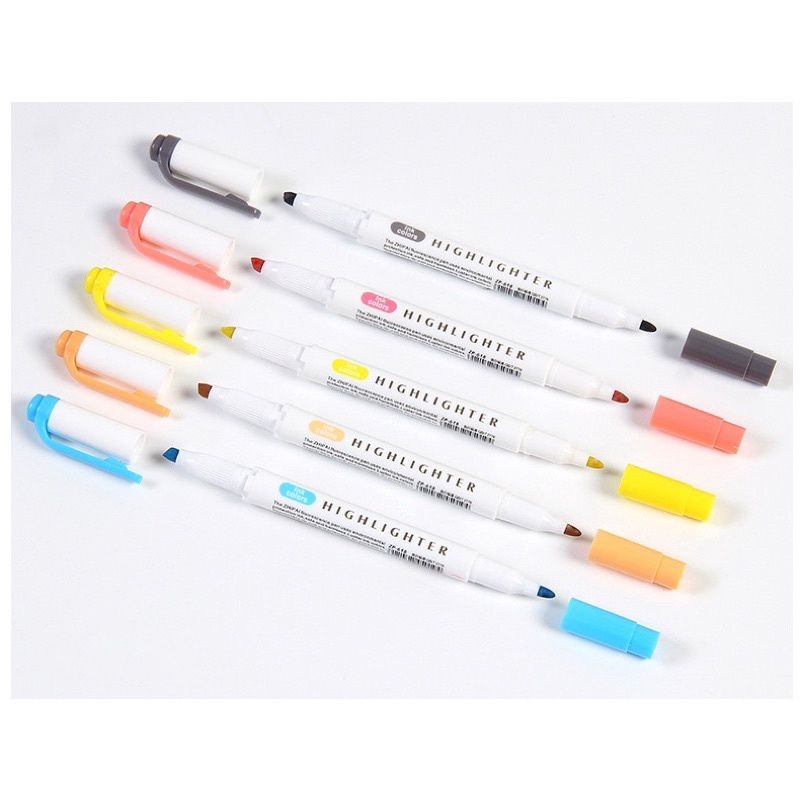 ♕✢ 25 pcs set Zebra Mildliner Highlighter 25Colors Marker Pen Color Fluorescent