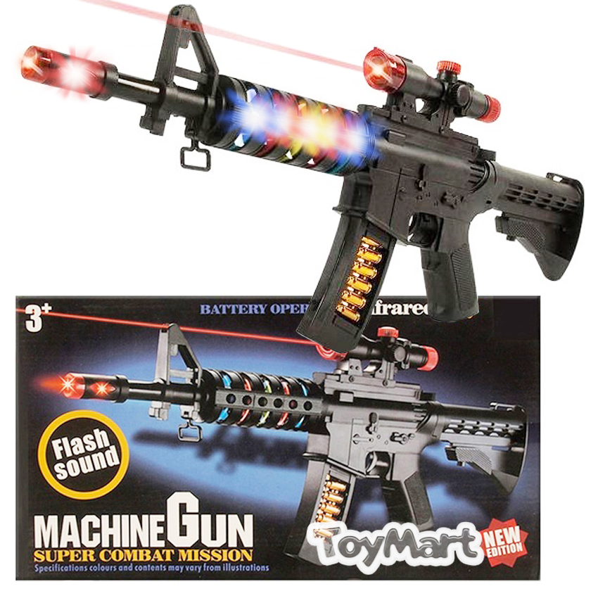Battery Operated with Lights & Sound Effects Cyber Mission Gun 