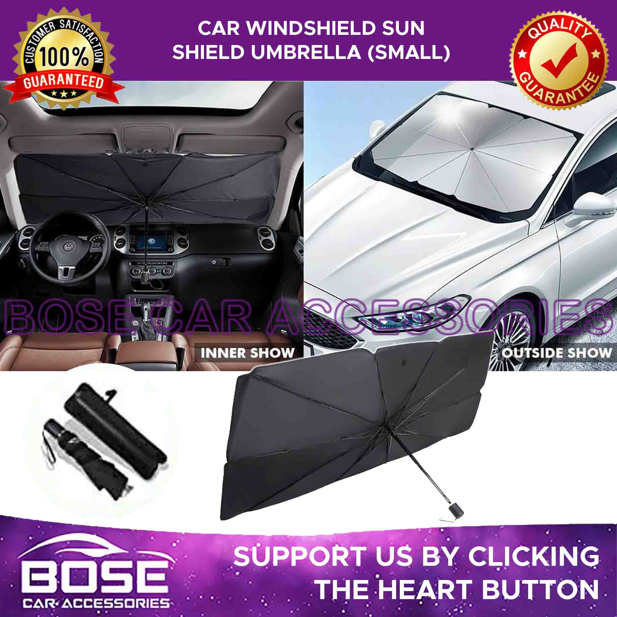 Car Windshield Foldable Car Umbrella Sunshade Cover UV Block Car