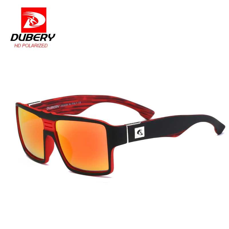 DUBERY Polarized Sunglasses Men's Retro Male Goggle Colorful Sun