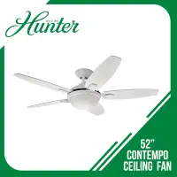 Hunter Hf 24996 54 Bayview Ceiling Fan White Wet Listed
