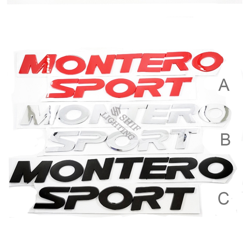 NEW 1 x ABS MONTERO SPORT Hood Emblem Badge Logo Sticker Decal