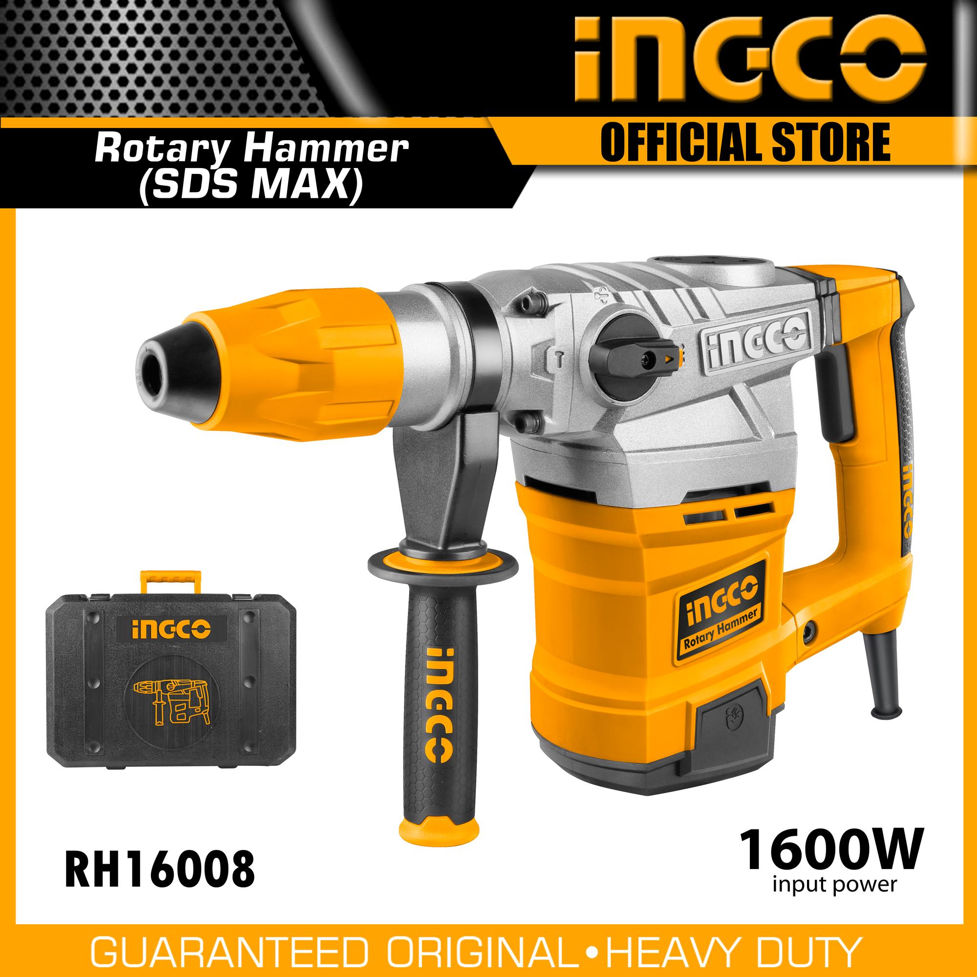 INGCO RH16008 SDS MAX Rotary Hammer / Demolition Breaker Hammer 1600W